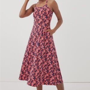 Pact Fit and Flare Midi Dress M